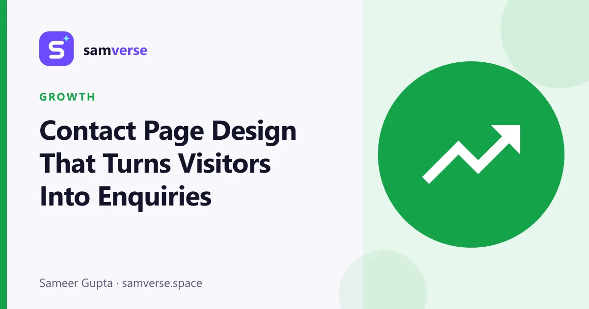 How to Design a Contact Page That Turns Visitors Into Enquiries