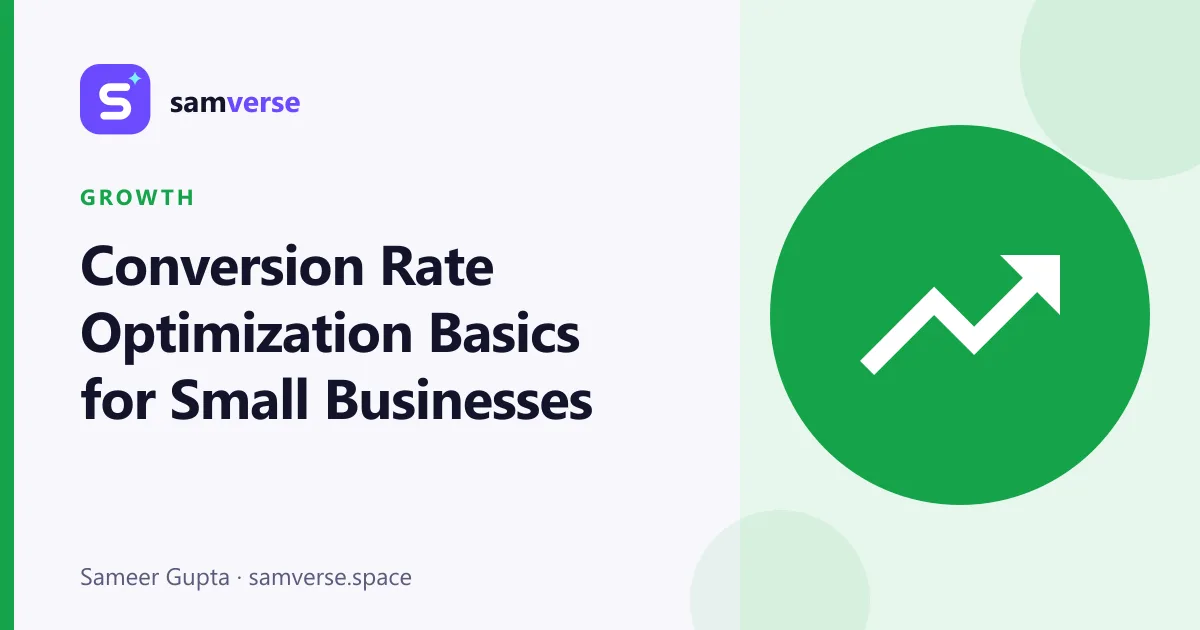 Conversion Rate Optimization (CRO) Basics for Small Business Websites