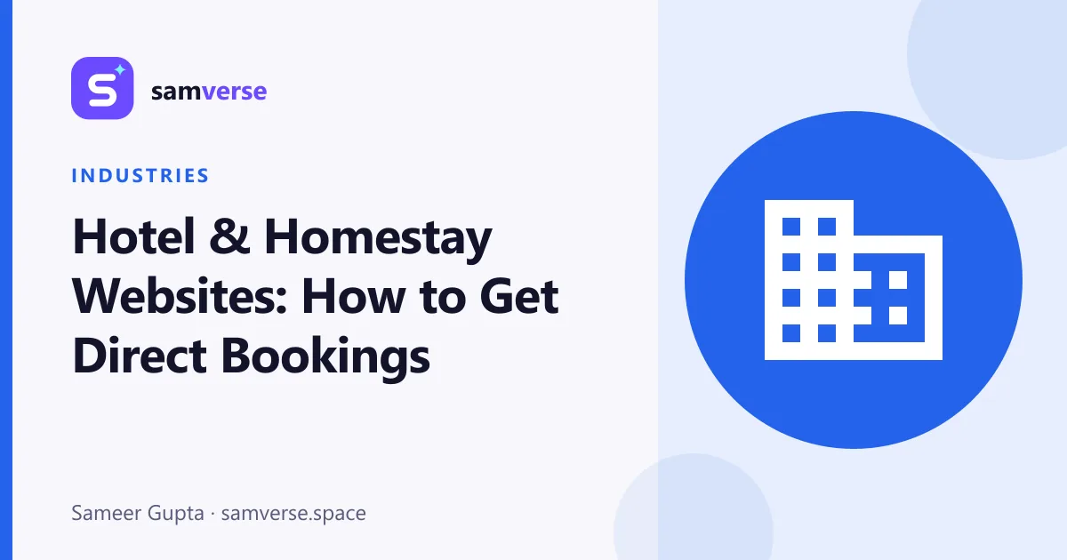 Hotel and Homestay Websites: How to Get More Direct Bookings