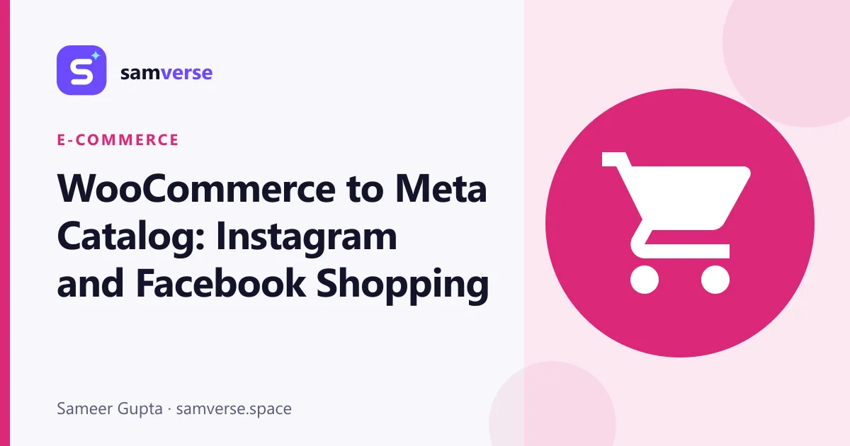 Connecting WooCommerce to Meta's Catalog for Instagram and Facebook Shopping