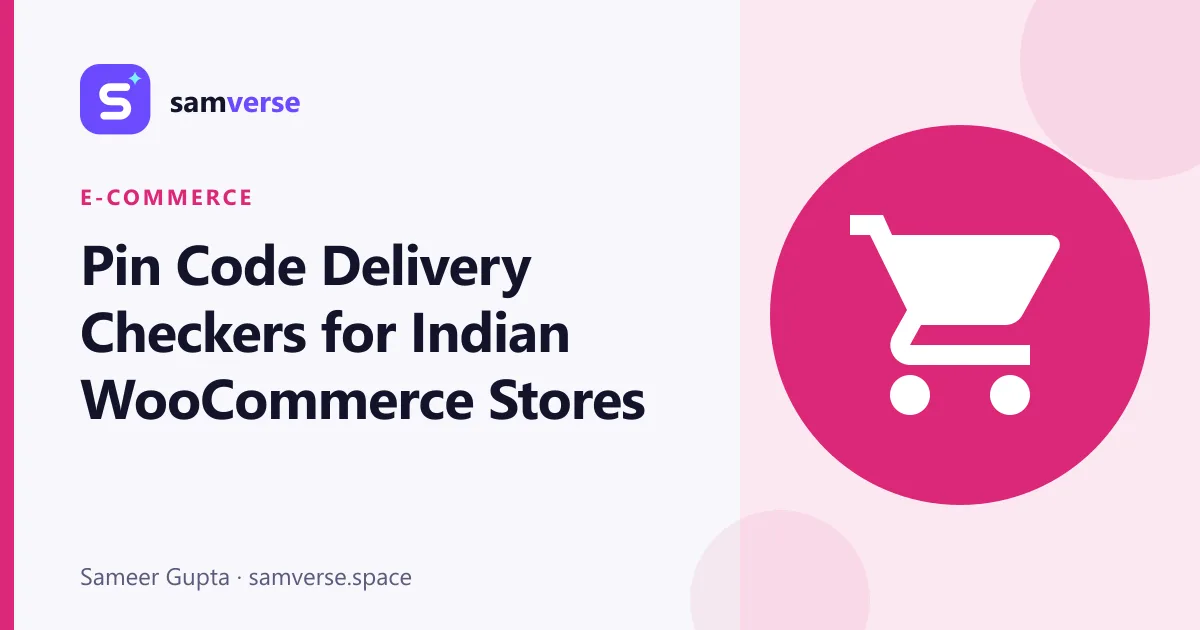 Pin Code Delivery Checkers for Indian WooCommerce Stores