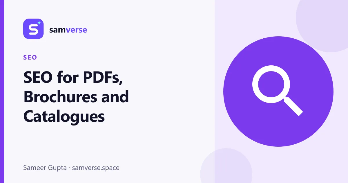 SEO for PDFs, Brochures and Catalogues: Getting Them Found on Google