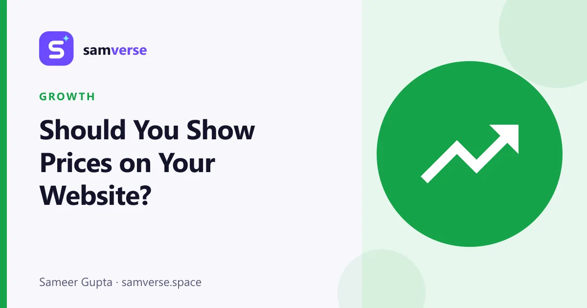 Should You Show Prices on Your Business Website?