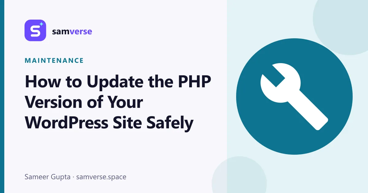 How to Update Your WordPress Site's PHP Version Safely