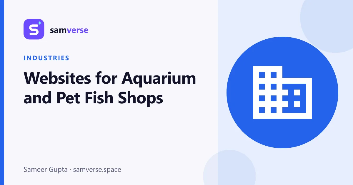 Websites for Aquarium and Pet Fish Shops: Livestock, Tanks and Maintenance
