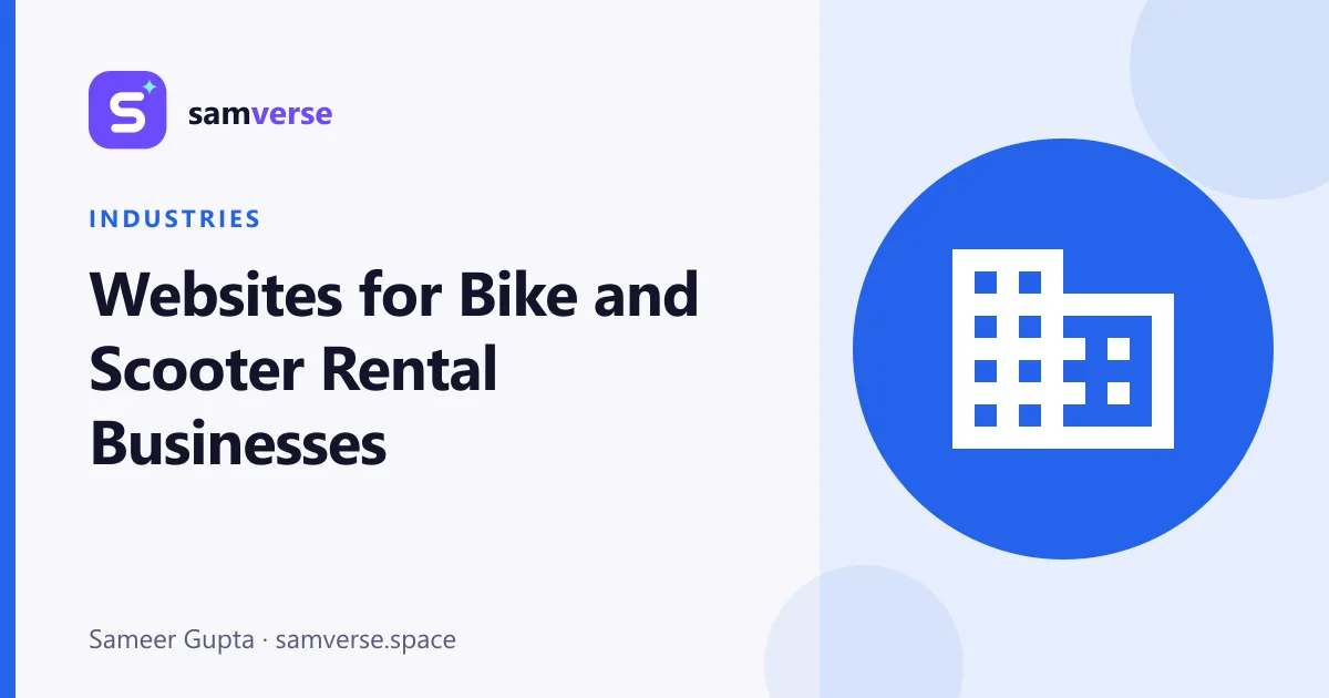 Websites for Bike and Scooter Rental Businesses
