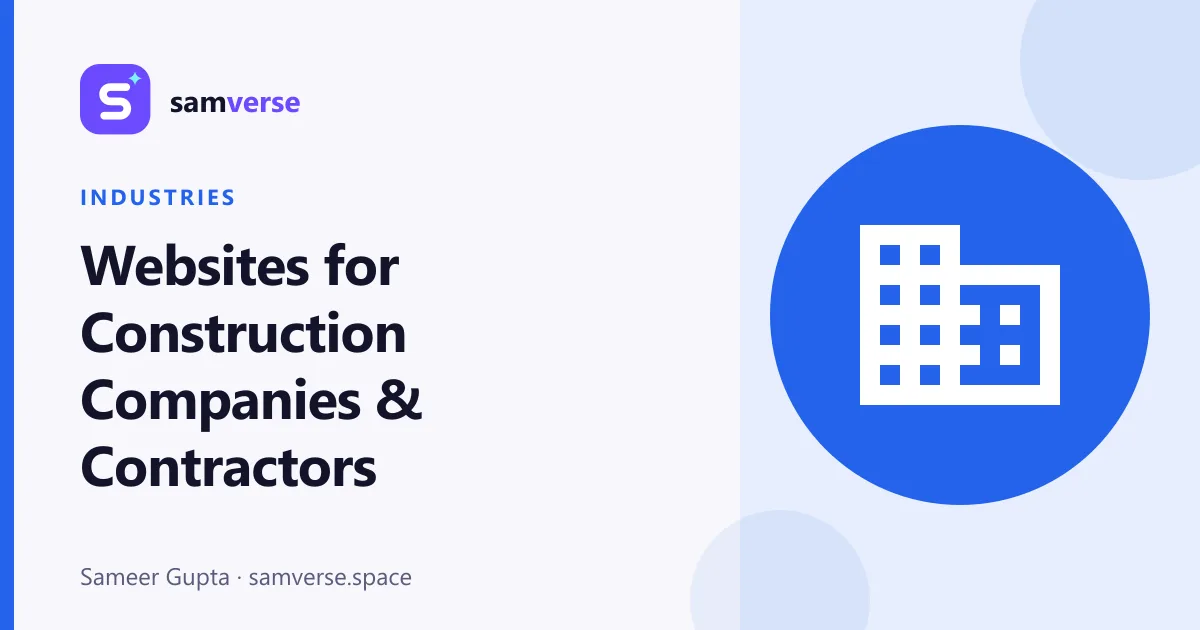 Websites for Construction Companies and Contractors