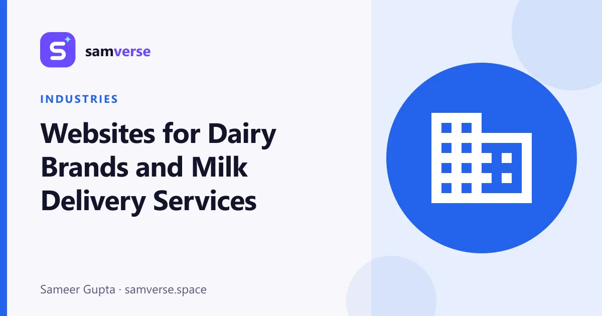 Websites for Dairy Brands and Milk Delivery Services