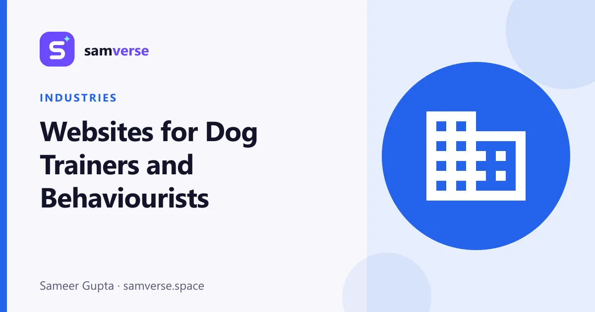 Websites for Dog Trainers and Behaviourists: Winning Owners' Trust
