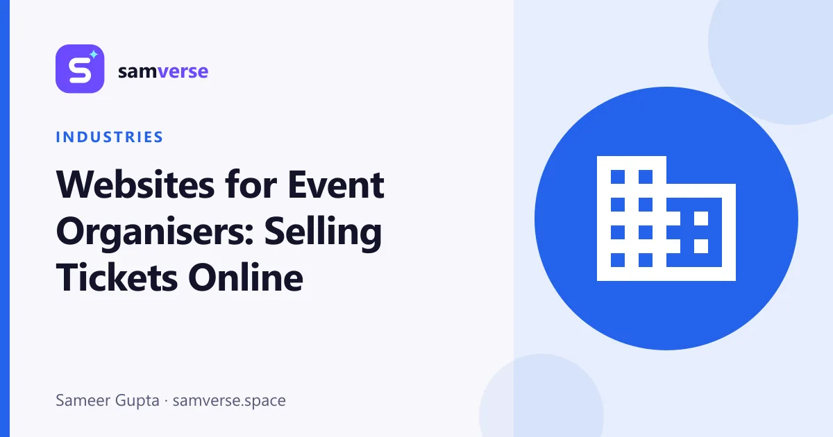 Websites for Event Organisers: Selling Tickets Online