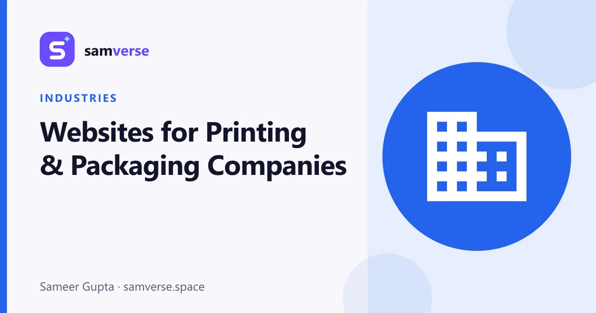 Websites for Printing and Packaging Companies: Getting More B2B Orders