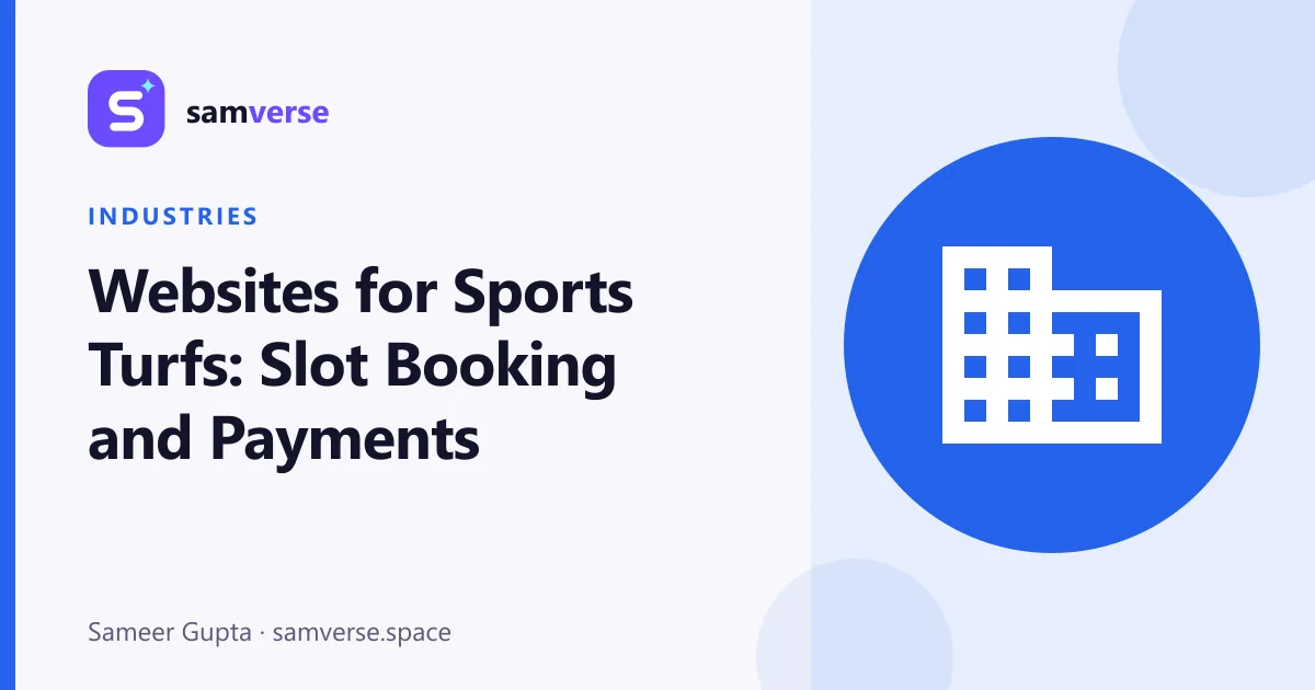 Websites for Box Cricket and Football Turfs: Slot Booking, Payments and Policies