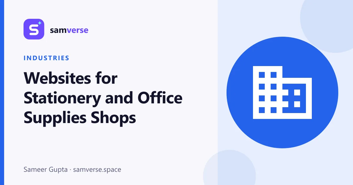 Websites for Stationery Shops: School Lists, Office Orders and Local Delivery