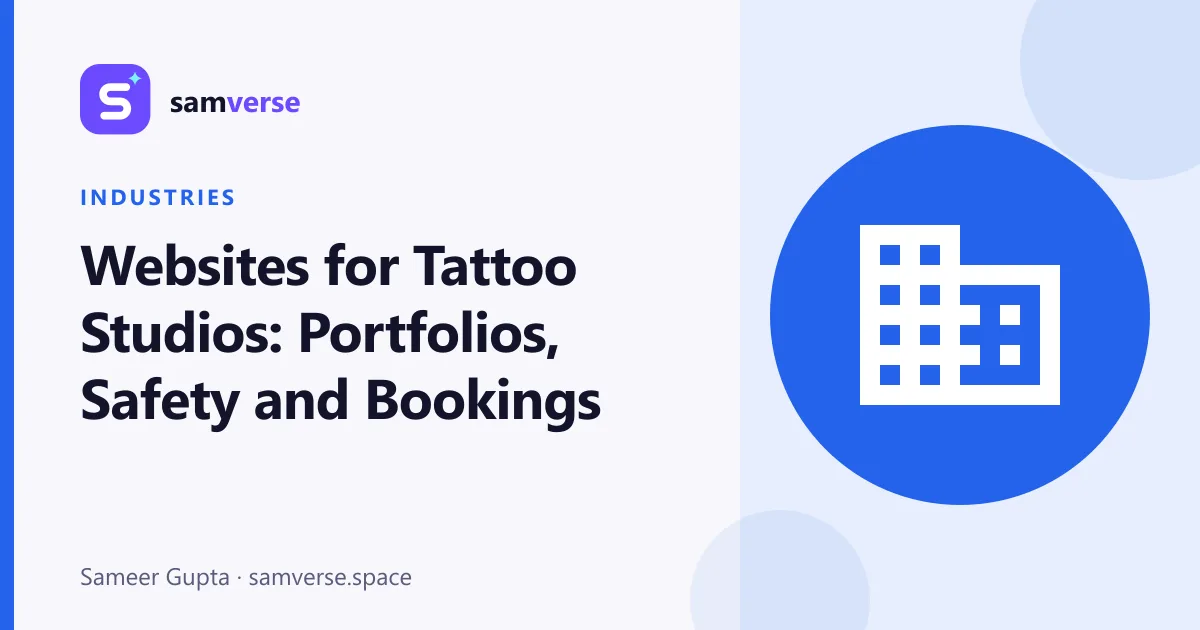 Websites for Tattoo Studios: Portfolios, Safety and Bookings